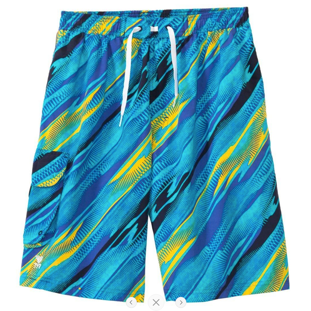 TYR Mens Easy River Rider Shorts Trunks Swim - Blue Orange - Size Medium - $50